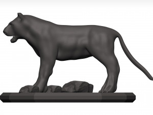 Black leopard 3D मॉडल