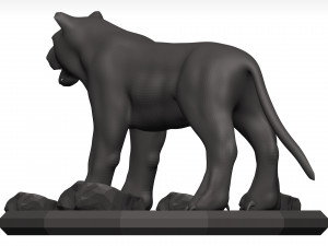 Black leopard 3D मॉडल