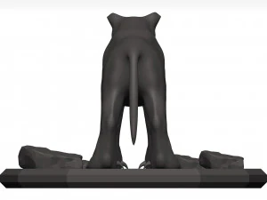 Black leopard 3D Model