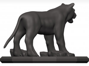 Black leopard 3D मॉडल