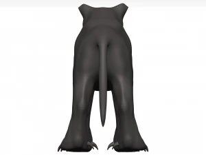 Black leopard 3D Model