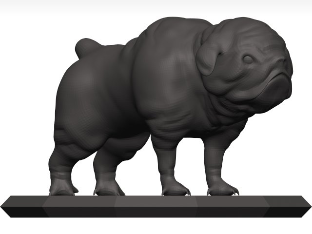Bulldog 3D मॉडल .c4d .max .obj .3ds .fbx .stl .blend 