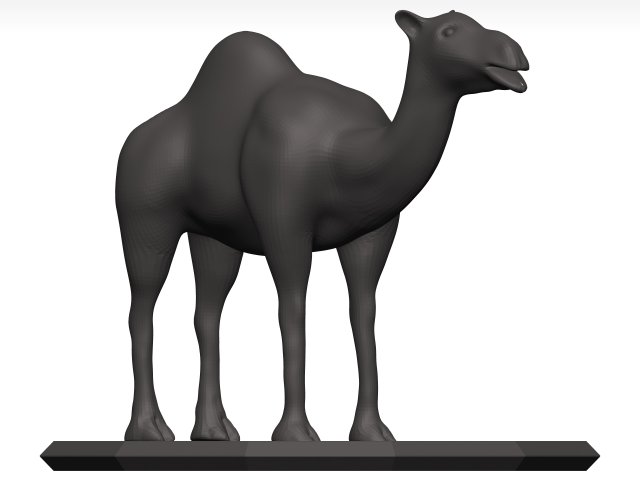 Camel 3D 模型 .c4d .max .obj .3ds .fbx .stl .blend 