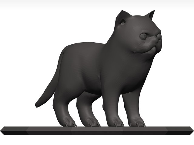 Cat Model 3D .c4d .max .obj .3ds .fbx .stl .blend 