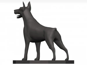 Doberman 3D Model