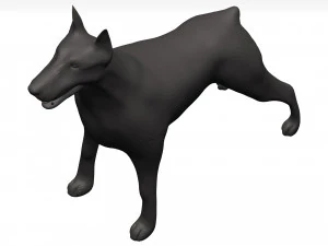 Doberman 3D Model