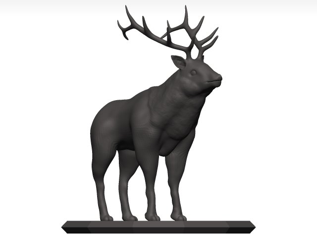 Elk 3Dモデル .c4d .max .obj .3ds .fbx .stl .blend 