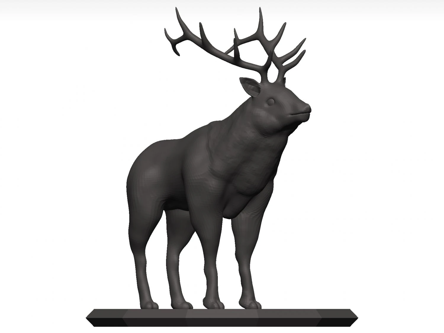 Elk 3D Model .c4d .max .obj .3ds .fbx .stl .blend 