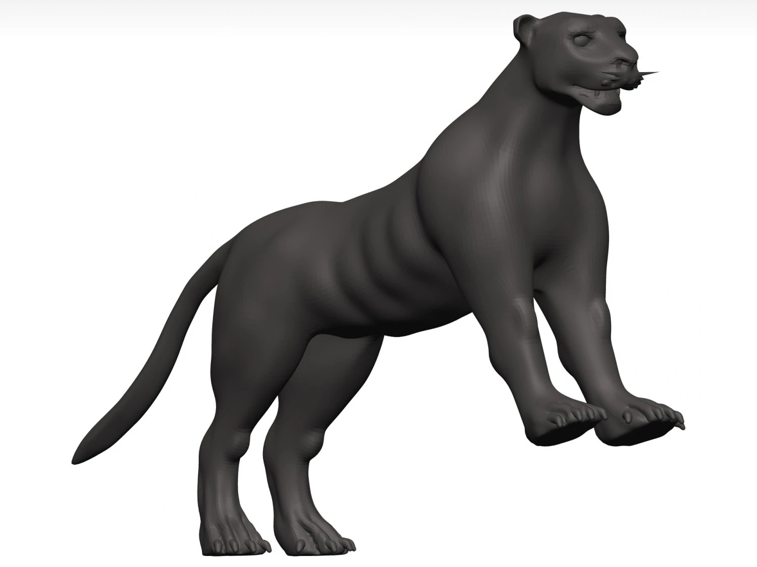 Florida panther 3D Model .c4d .max .obj .3ds .fbx .stl .blend 