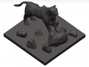 Florida panther 3Dモデル