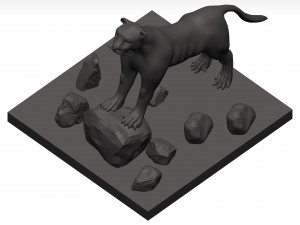 Florida panther 3Dモデル