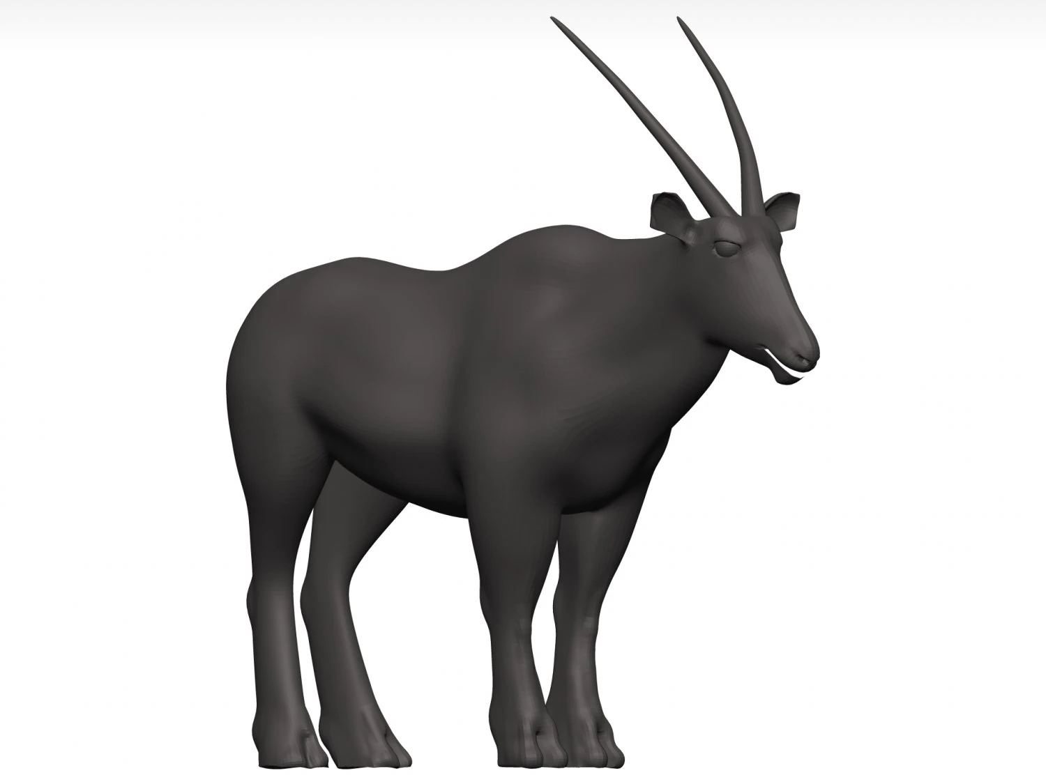 Gemsbok 3D Model .c4d .max .obj .3ds .fbx .stl .blend 