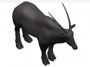 Gemsbok Modello 3D