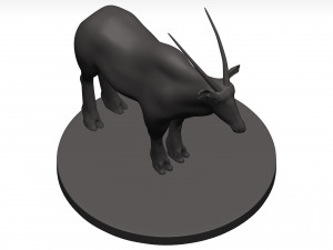 Gemsbok Modello 3D