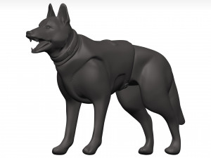 German shepherd 3D Model
