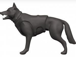 German shepherd 3D Model