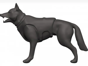 German shepherd 3D Model