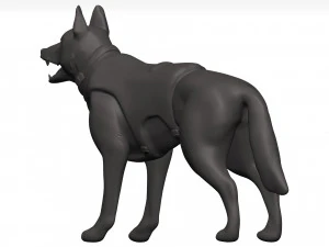 German shepherd 3D Model