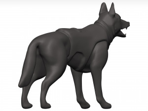 German shepherd 3D Model