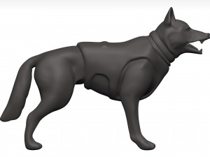 German shepherd 3D Model