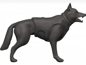 German shepherd 3D Model