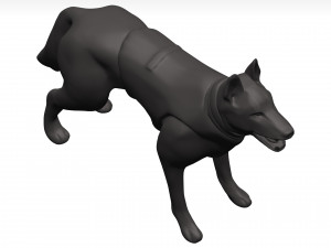 German shepherd 3D Model