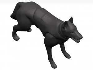 German shepherd 3D Model