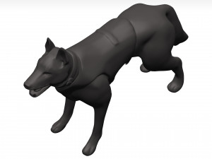 German shepherd 3D Model