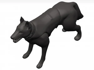 German shepherd 3D Model