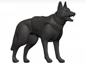 German shepherd 3D Model