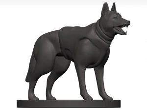 German shepherd 3D Model
