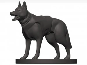 German shepherd 3D Model