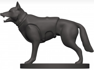 German shepherd 3D Model