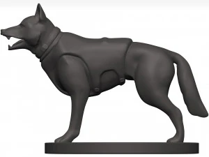 German shepherd 3D Model
