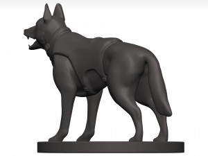 German shepherd 3D Model