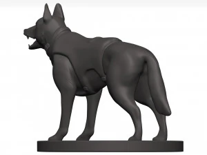 German shepherd 3D Model