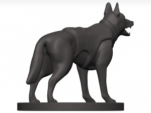 German shepherd 3D Model