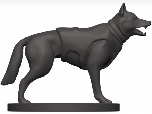 German shepherd 3D Model