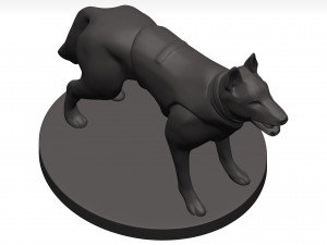 German shepherd 3D Model