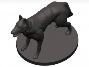 German shepherd 3D Model