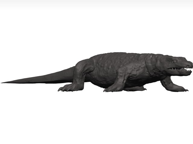 Komodo dragon Modelo 3D .c4d .max .obj .3ds .fbx .stl .blend