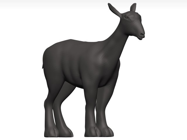 Markhor 3D Модель .c4d .max .obj .3ds .fbx .stl .blend