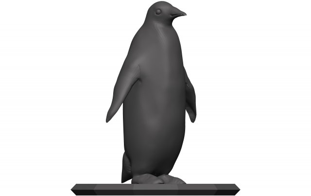 Penguin 3D Model .c4d .max .obj .3ds .fbx .stl .blend 
