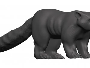 panda rojo Modelo 3D