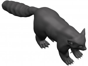 red panda Model 3D