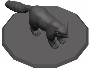 red panda Model 3D