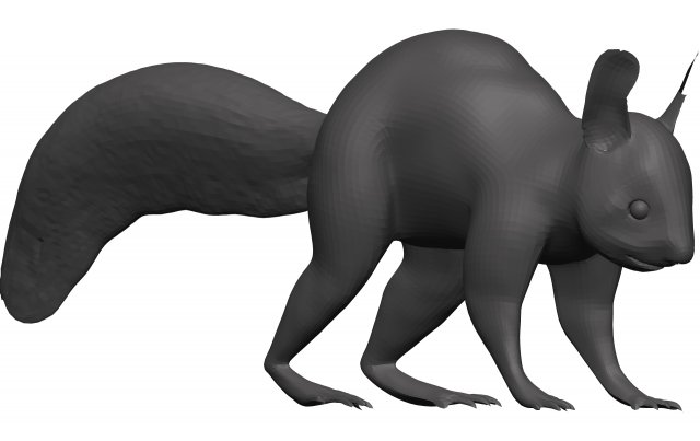 Red squirrel 3D 모델 .c4d .max .obj .3ds .fbx .stl .blend