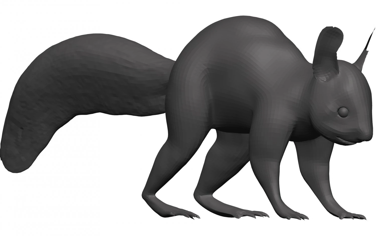 Red squirrel 3D Model .c4d .max .obj .3ds .fbx .stl .blend 
