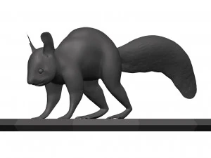Red squirrel 3D Model