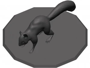 Red squirrel 3D Model